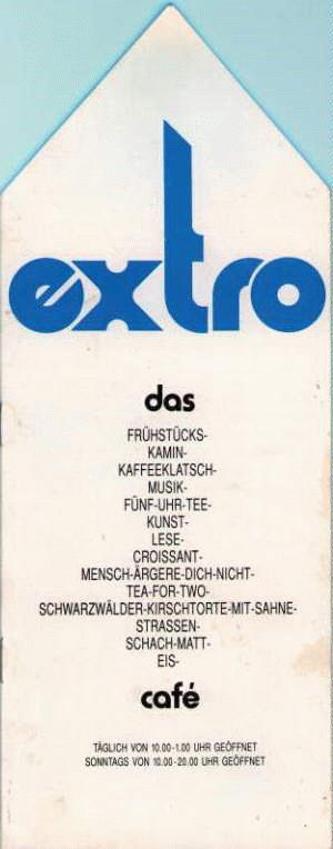 Speisekarte | Extro | Au&szlig;enansicht