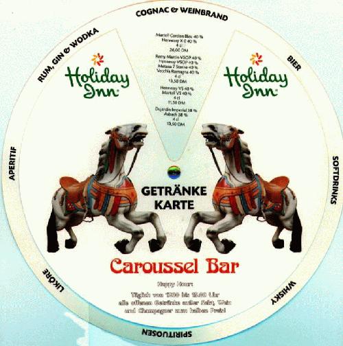 Speisekarte | Caroussel-Bar (Holiday Inn) | Au&szlig;enansicht