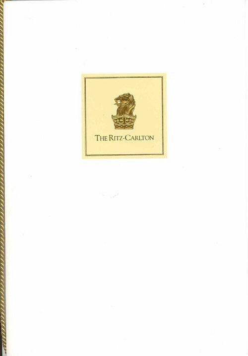Speisekarte | Ritz-Carlton | Au&szlig;enansicht