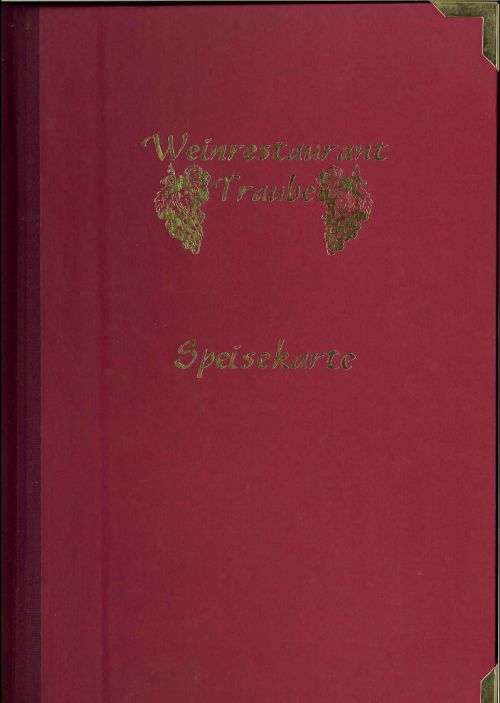 Speisekarte | Traube | Au&szlig;enansicht