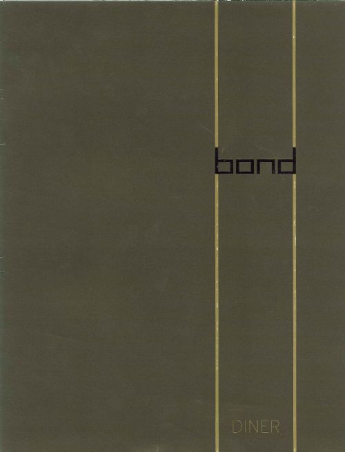 Speisekarte | bond | Au&szlig;enansicht